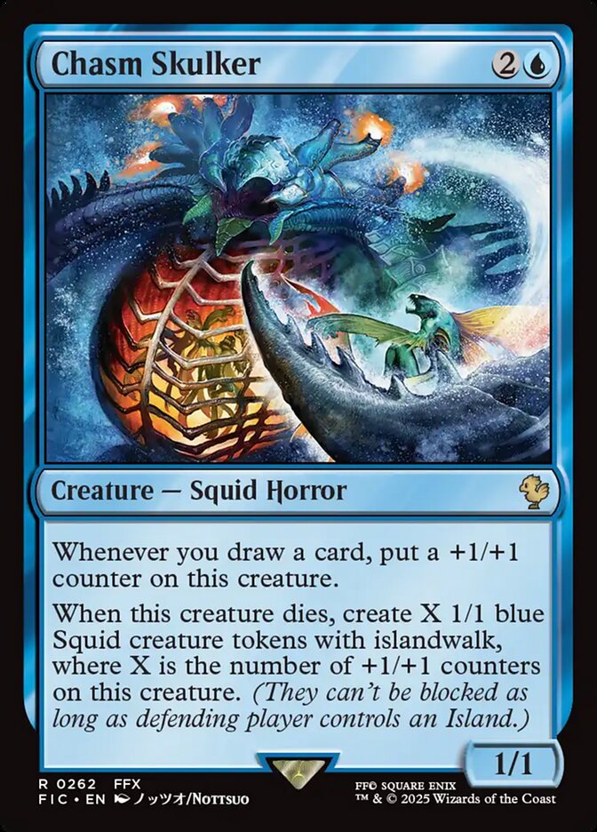 Chasm Skulker – Rare Magic: The Gathering card from Final Fantasy Commander (#262)
