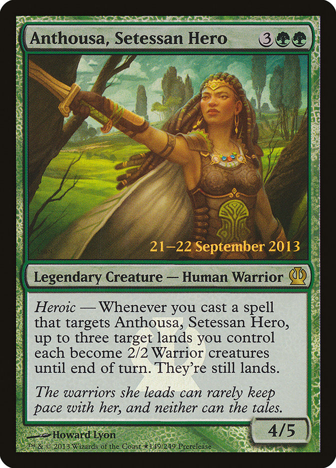 Anthousa, Setessan Hero – Rare Magic: The Gathering card from Theros Promos (#149★)