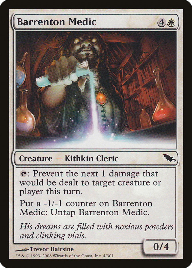 Barrenton Medic – Common Magic: The Gathering card from Shadowmoor (#4)