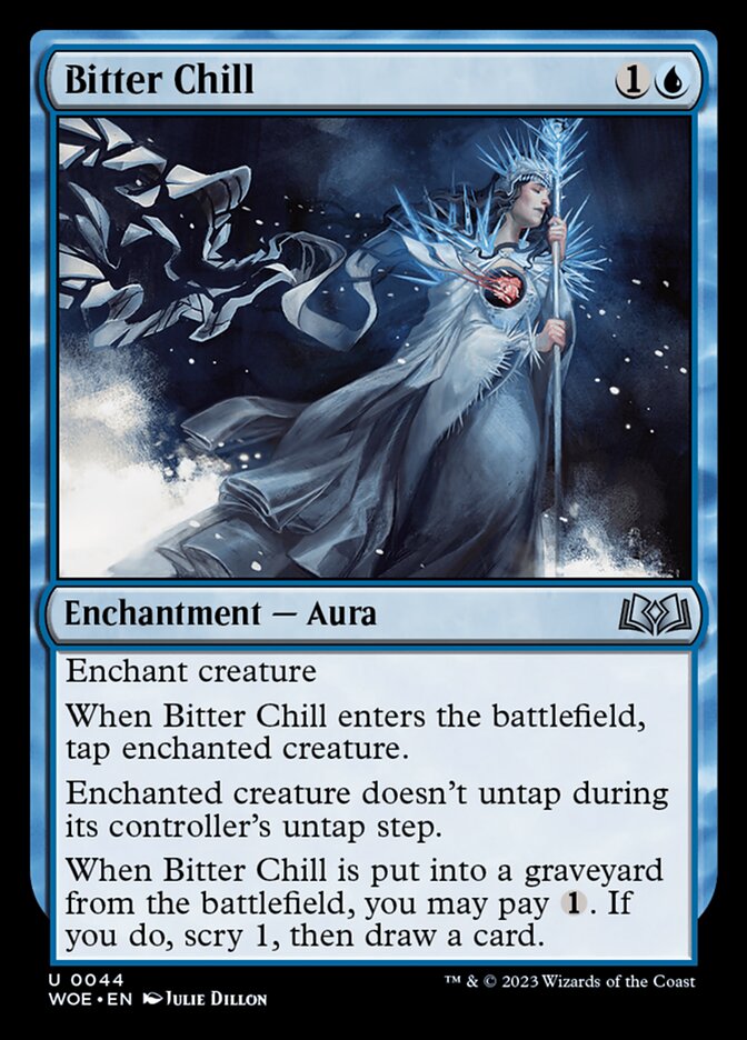 Bitter Chill – Uncommon Magic: The Gathering card from Wilds of Eldraine (#44)