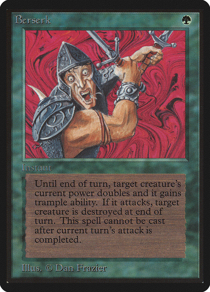 Berserk – Uncommon Magic: The Gathering card from Limited Edition Beta (#186)