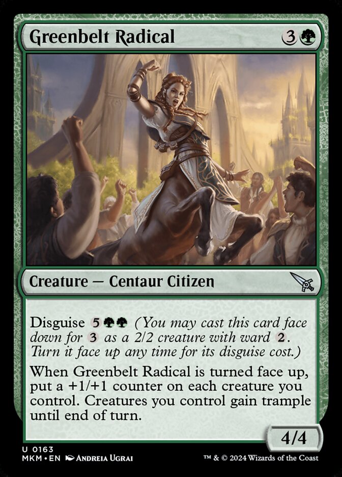 Greenbelt Radical – Uncommon Magic: The Gathering card from Murders at Karlov Manor (#163)