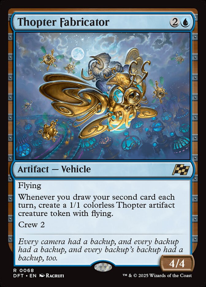 Thopter Fabricator – Rare Magic: The Gathering card from Aetherdrift (#68)