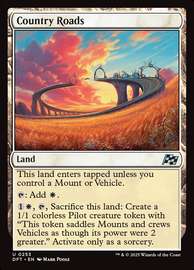 Country Roads – Uncommon Magic: The Gathering card from Aetherdrift (#253)