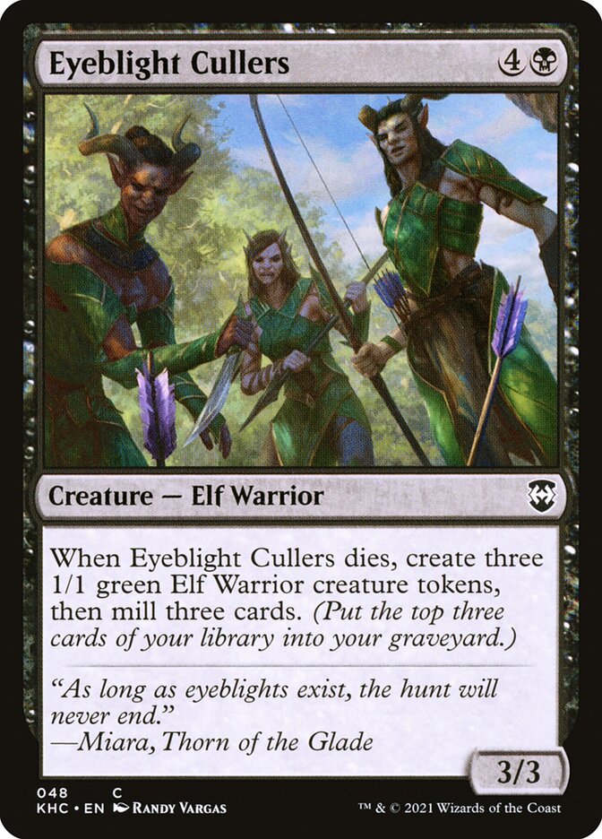 Eyeblight Cullers – Common Magic: The Gathering card from Kaldheim Commander (#48)