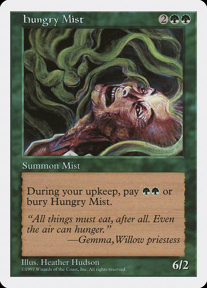 Hungry Mist – Common Magic: The Gathering card from Fifth Edition (#302)
