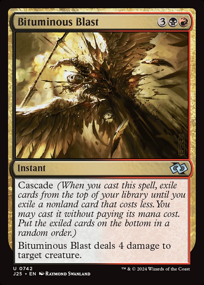 Bituminous Blast – Uncommon Magic: The Gathering card from Foundations Jumpstart (#742)