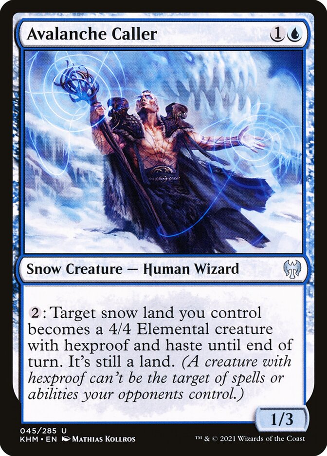 Avalanche Caller – Uncommon Magic: The Gathering card from Kaldheim (#45)