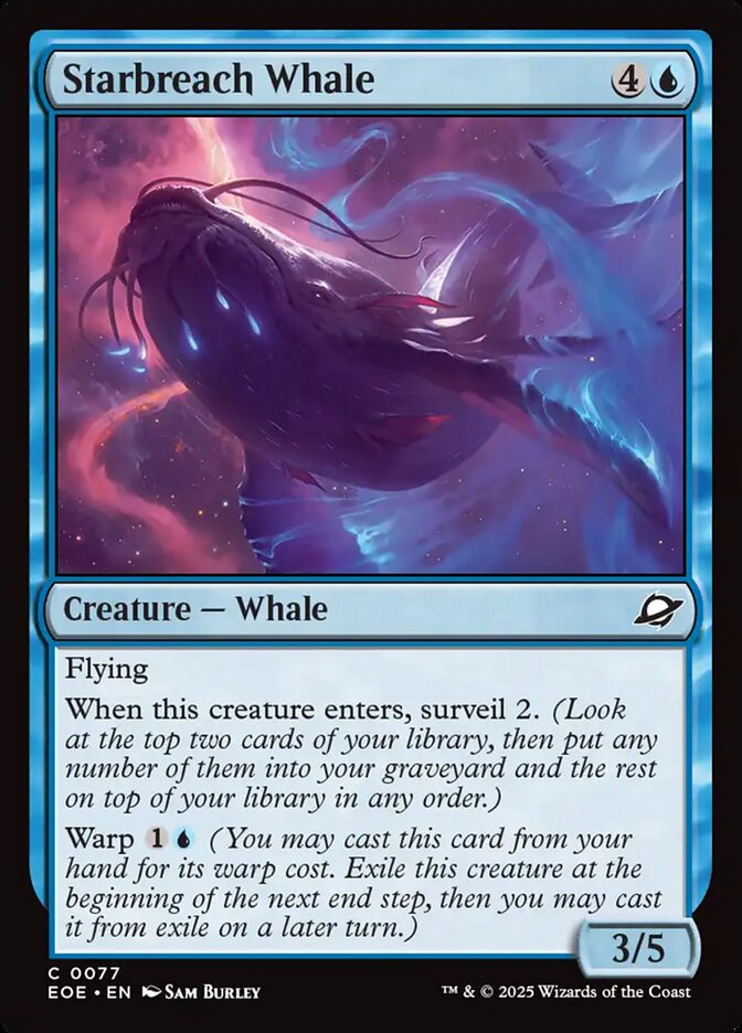 Starbreach Whale – Common Magic: The Gathering card from Edge of Eternities (#77)