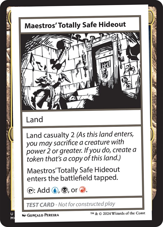 Maestros' Totally Safe Hideout – Rare Magic: The Gathering card from Mystery Booster 2 (#615)