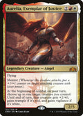 Aurelia, Exemplar of Justice – Mythic Magic: The Gathering card from Guilds of Ravnica Promos (#153p)