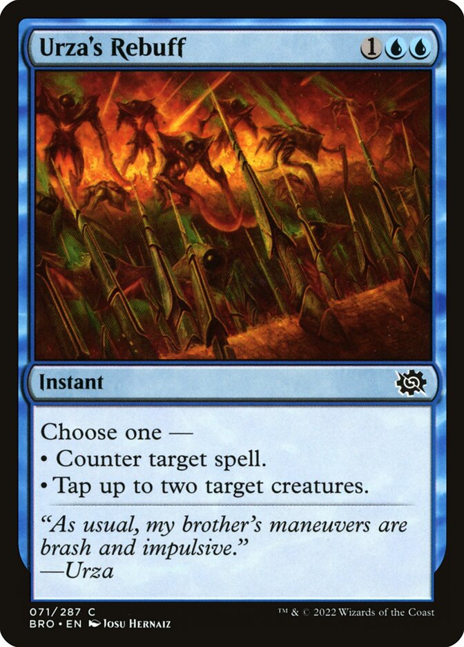 Urza's Rebuff – Common Magic: The Gathering card from The Brothers' War (#71)