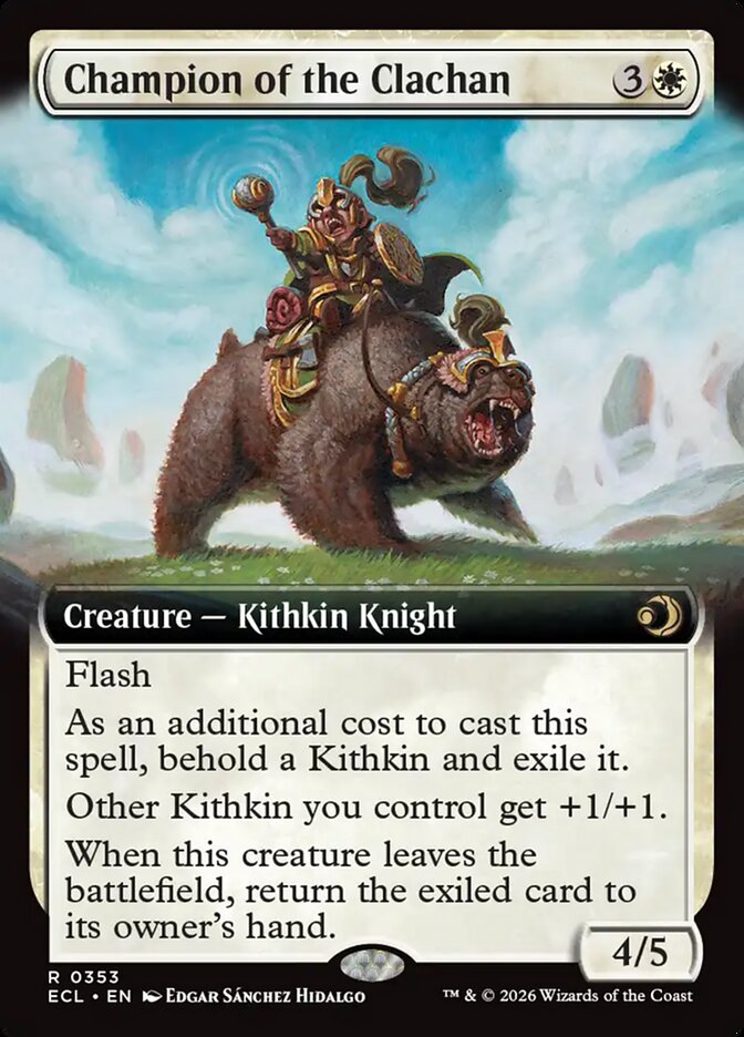Champion of the Clachan – Rare Magic: The Gathering card from Lorwyn Eclipsed (#353)
