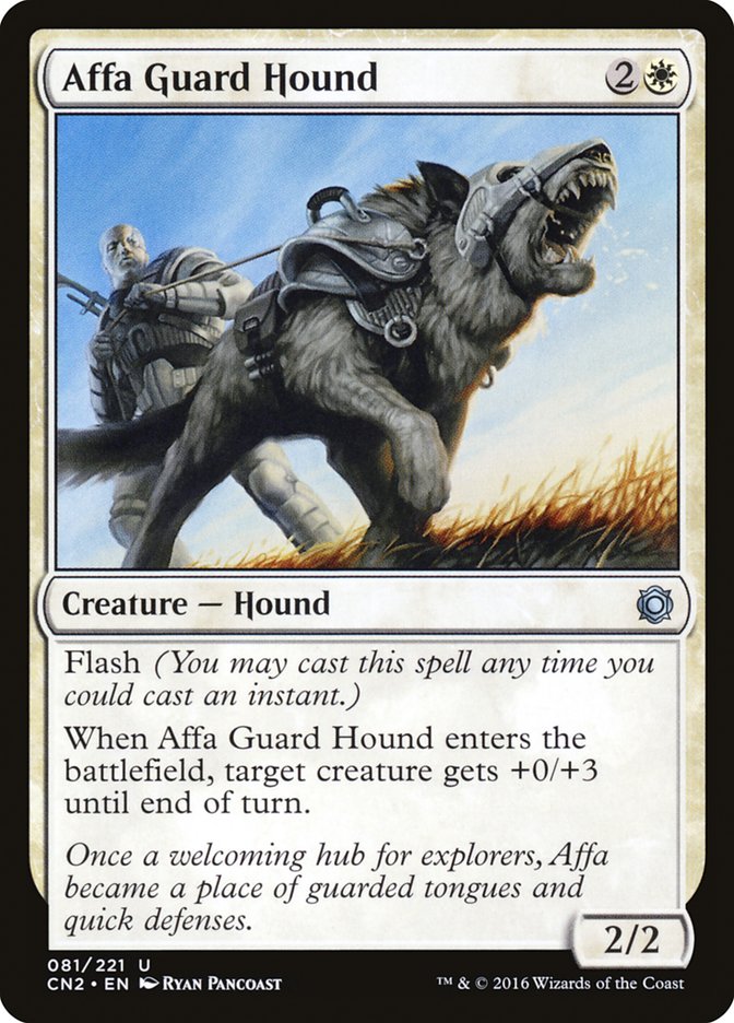 Affa Guard Hound – Uncommon Magic: The Gathering card from Conspiracy: Take the Crown (#81)