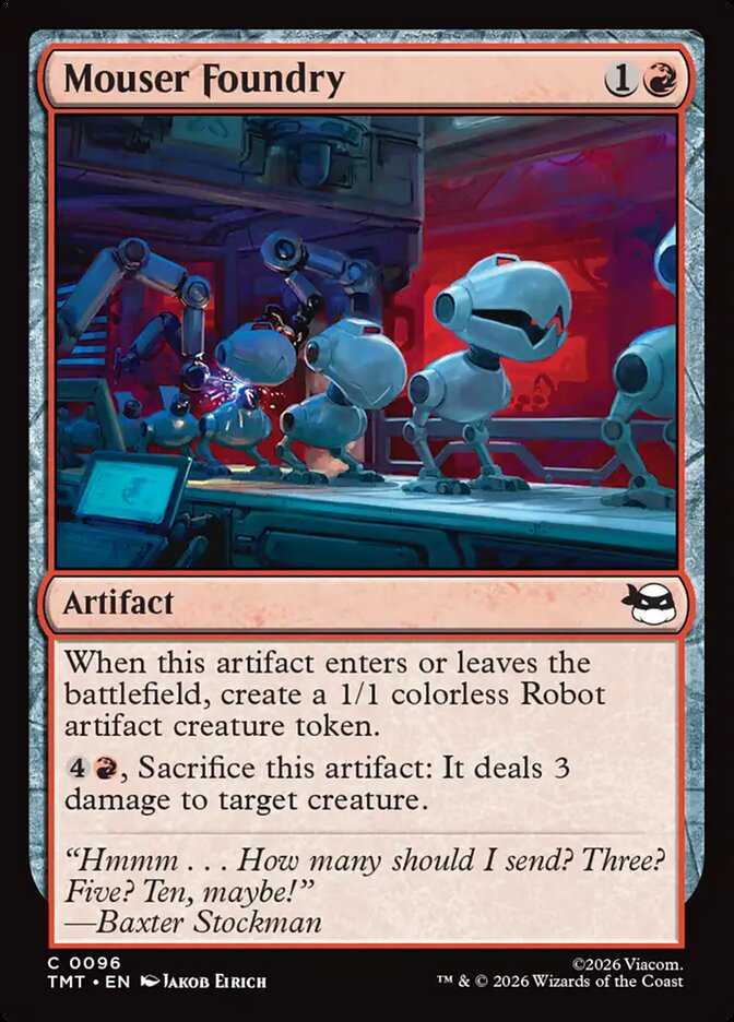 Mouser Foundry – Common Magic: The Gathering card from Teenage Mutant Ninja Turtles (#96)
