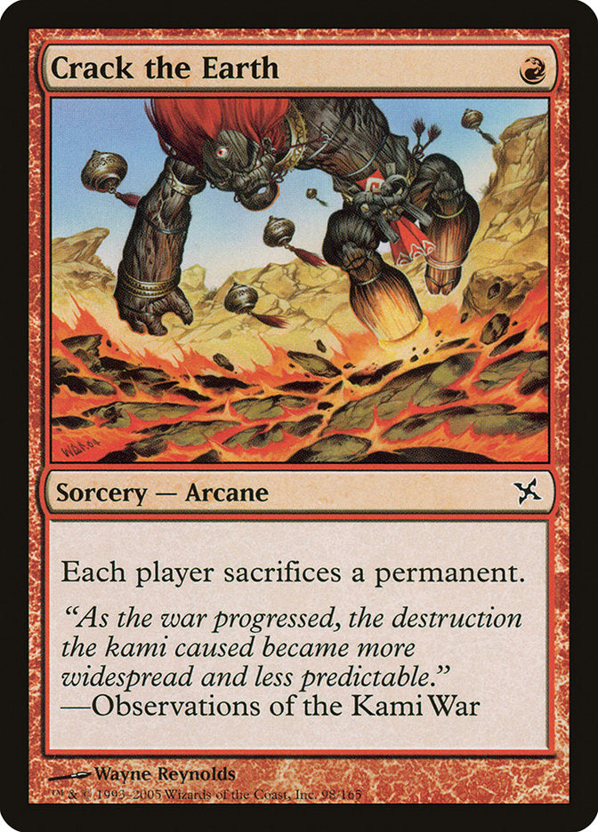 Crack the Earth – Common Magic: The Gathering card from Betrayers of Kamigawa (#98)