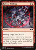 Rubble Reading – Common Magic: The Gathering card from Ravnica Allegiance (#110)