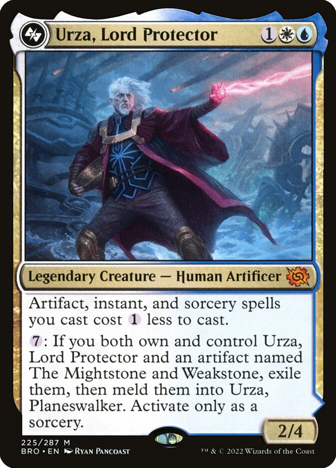 Urza, Lord Protector – Mythic Magic: The Gathering card from The Brothers' War (#225)