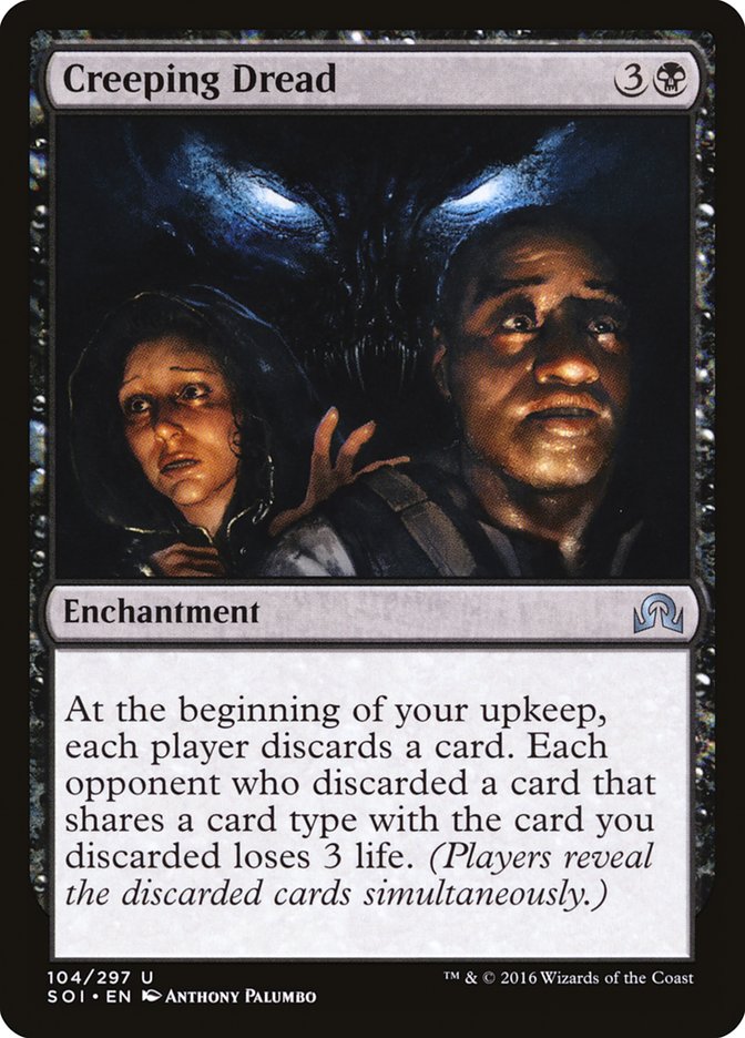 Creeping Dread – Uncommon Magic: The Gathering card from Shadows over Innistrad (#104)