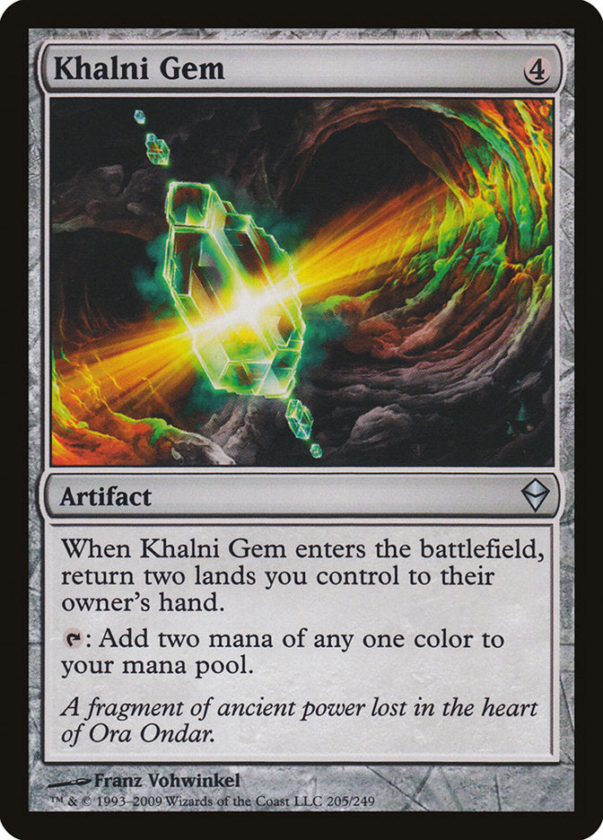 Khalni Gem – Uncommon Magic: The Gathering card from Zendikar (#205)