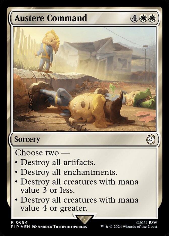 Austere Command – Rare Magic: The Gathering card from Fallout (#684)