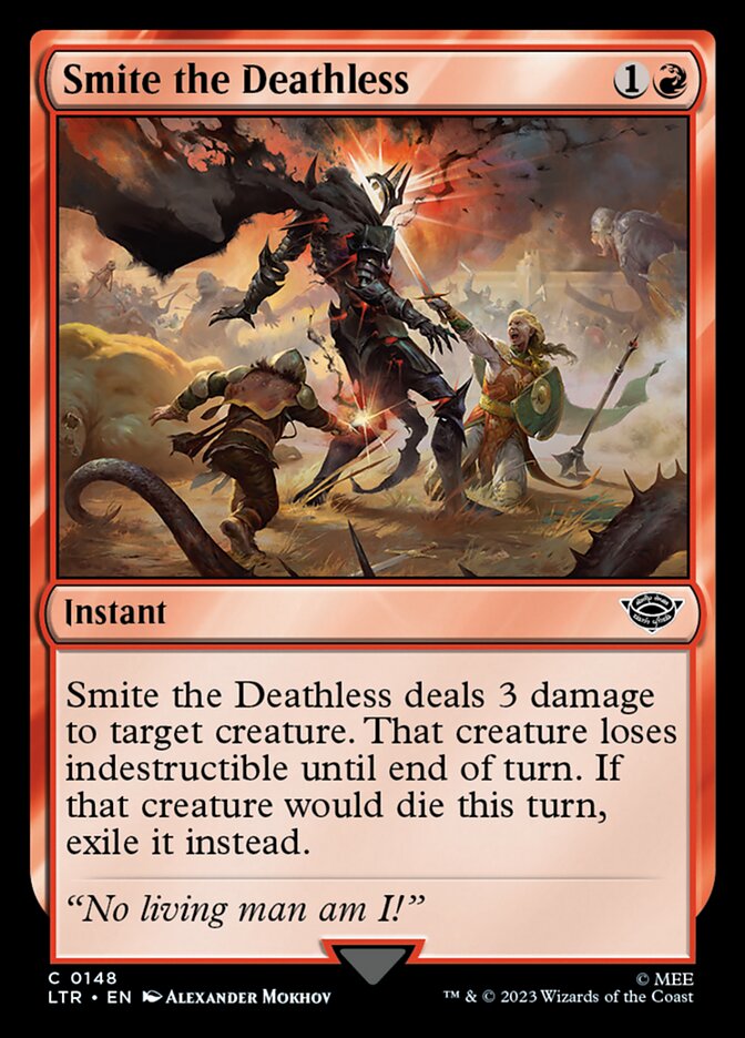 Smite the Deathless – Common Magic: The Gathering card from The Lord of the Rings: Tales of Middle-earth (#148)