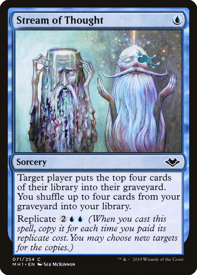 Stream of Thought – Common Magic: The Gathering card from Modern Horizons (#71)