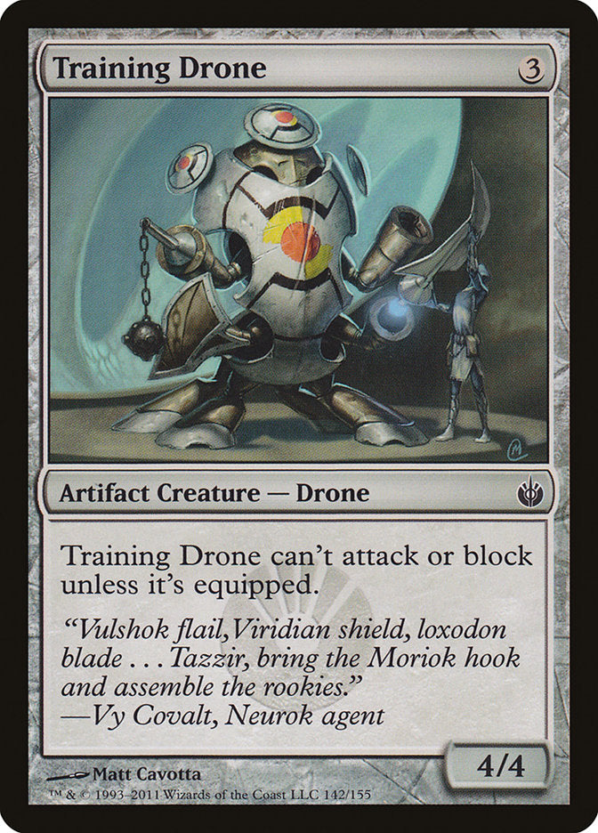 Training Drone – Common Magic: The Gathering card from Mirrodin Besieged (#142)