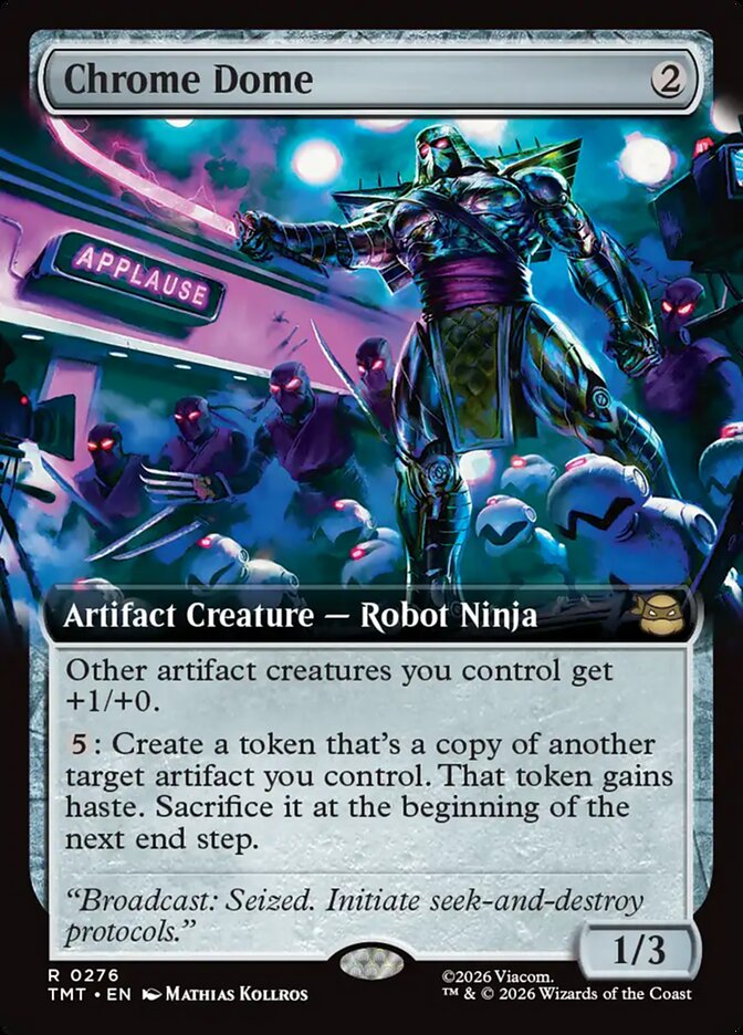 Chrome Dome – Rare Magic: The Gathering card from Teenage Mutant Ninja Turtles (#276)