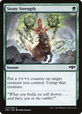 Stony Strength – Common Magic: The Gathering card from Ravnica Allegiance (#143)