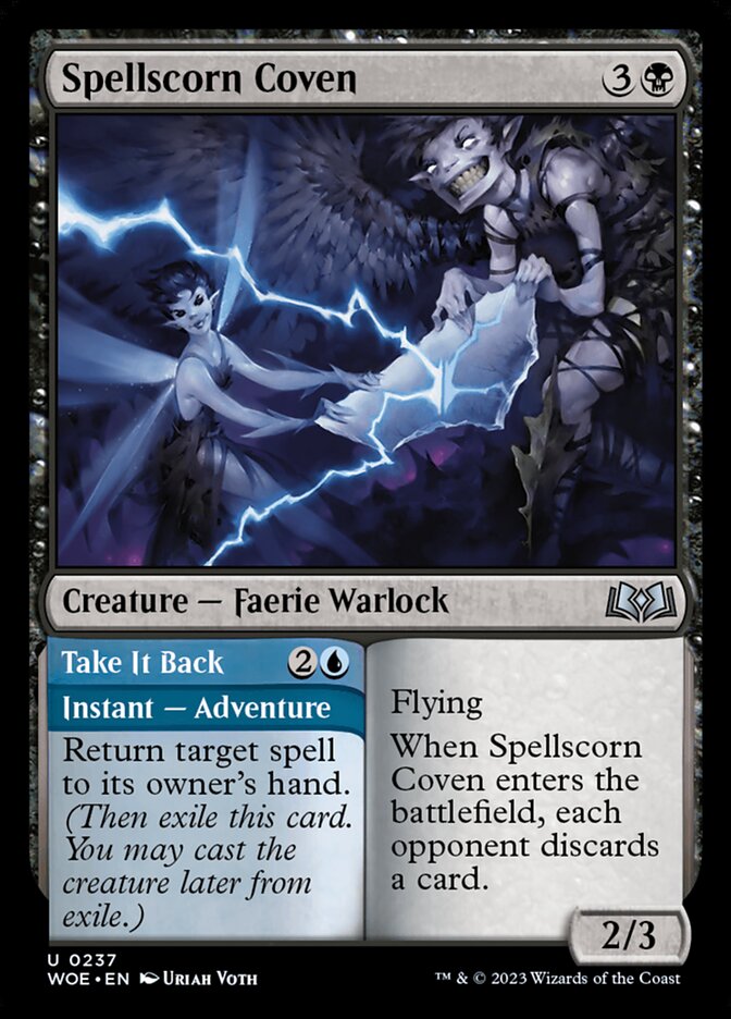 Spellscorn Coven // Take It Back – Uncommon Magic: The Gathering card from Wilds of Eldraine (#237)