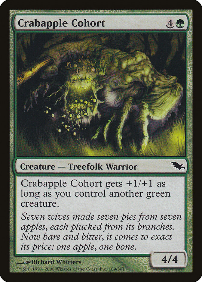 Crabapple Cohort – Common Magic: The Gathering card from Shadowmoor (#109)
