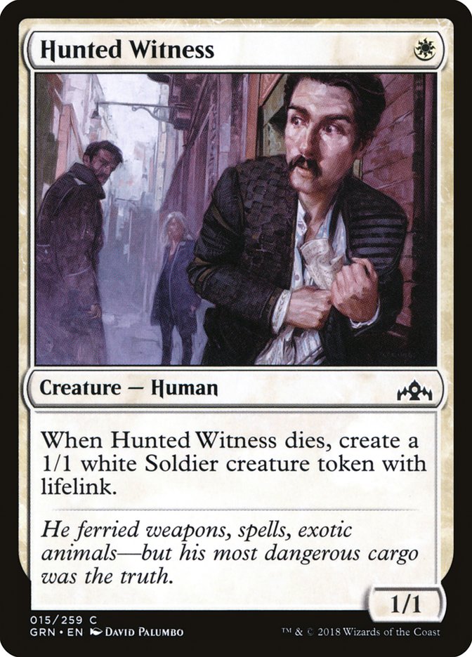 Hunted Witness – Common Magic: The Gathering card from Guilds of Ravnica (#15)