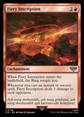 Fiery Inscription – Uncommon Magic: The Gathering card from The Lord of the Rings: Tales of Middle-earth (#126)