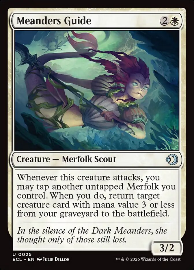 Meanders Guide – Uncommon Magic: The Gathering card from Lorwyn Eclipsed (#25)