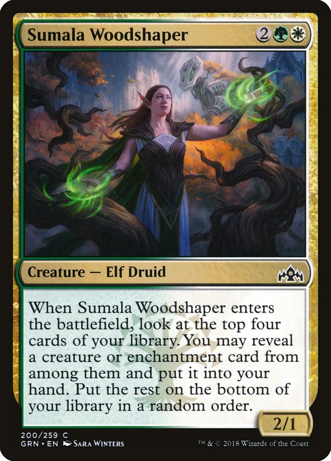 Sumala Woodshaper – Common Magic: The Gathering card from Guilds of Ravnica (#200)