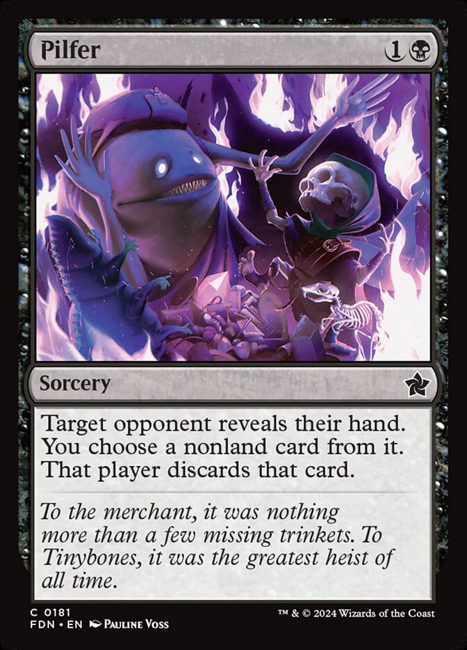 Pilfer – Common Magic: The Gathering card from Foundations (#181)