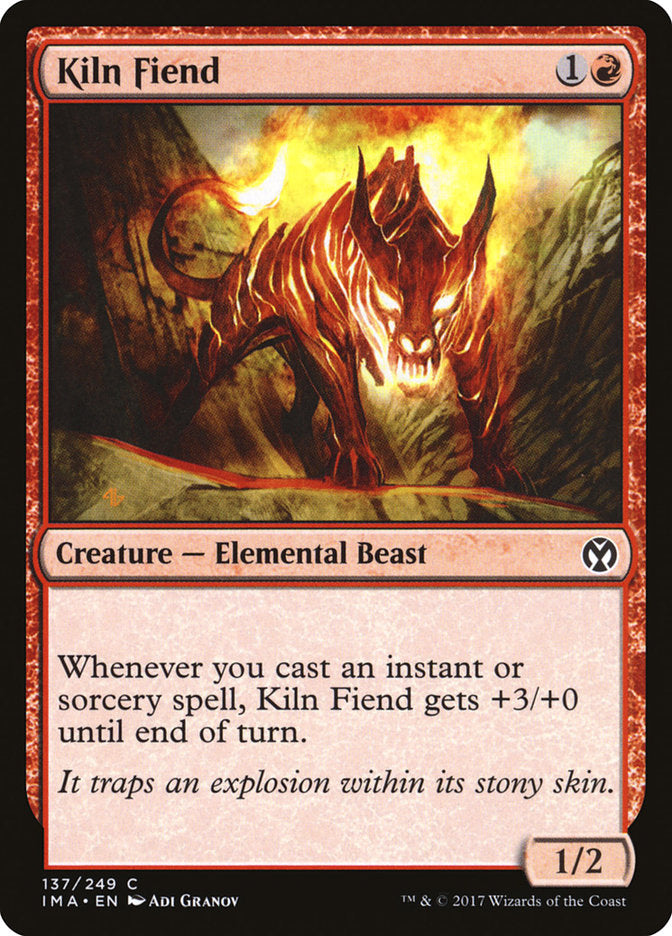 Kiln Fiend – Common Magic: The Gathering card from Iconic Masters (#137)