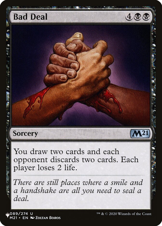 Bad Deal – Uncommon Magic: The Gathering card from The List (#M21-89)