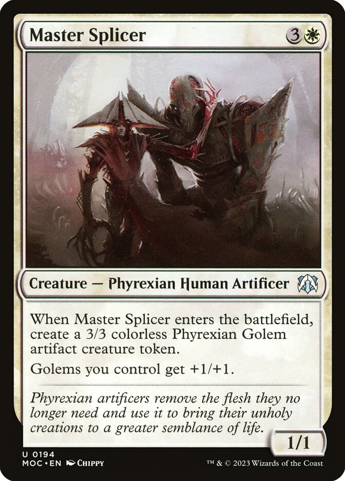 Master Splicer – Uncommon Magic: The Gathering card from March of the Machine Commander (#194)