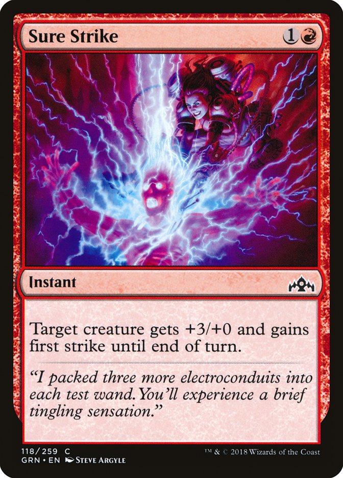 Sure Strike – Common Magic: The Gathering card from Guilds of Ravnica (#118)