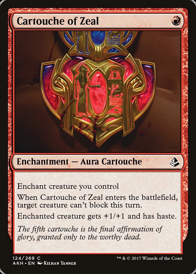 Cartouche of Zeal – Common Magic: The Gathering card from Amonkhet (#124)