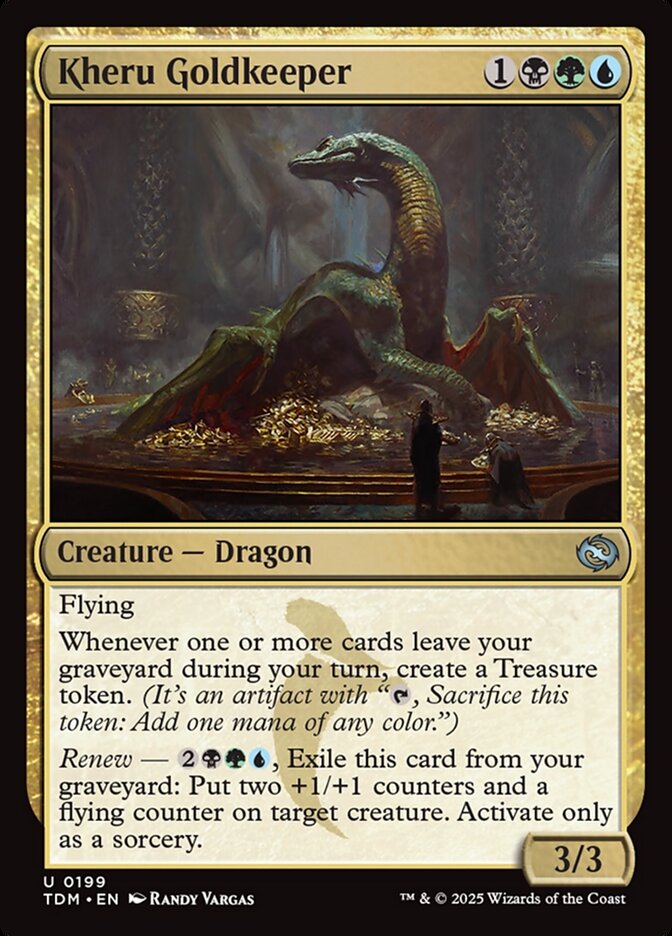 Kheru Goldkeeper – Uncommon Magic: The Gathering card from Tarkir: Dragonstorm (#199)