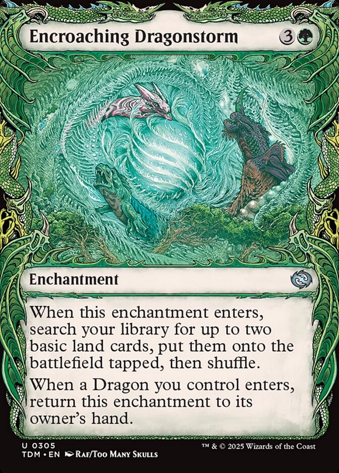 Encroaching Dragonstorm – Uncommon Magic: The Gathering card from Tarkir: Dragonstorm (#305)