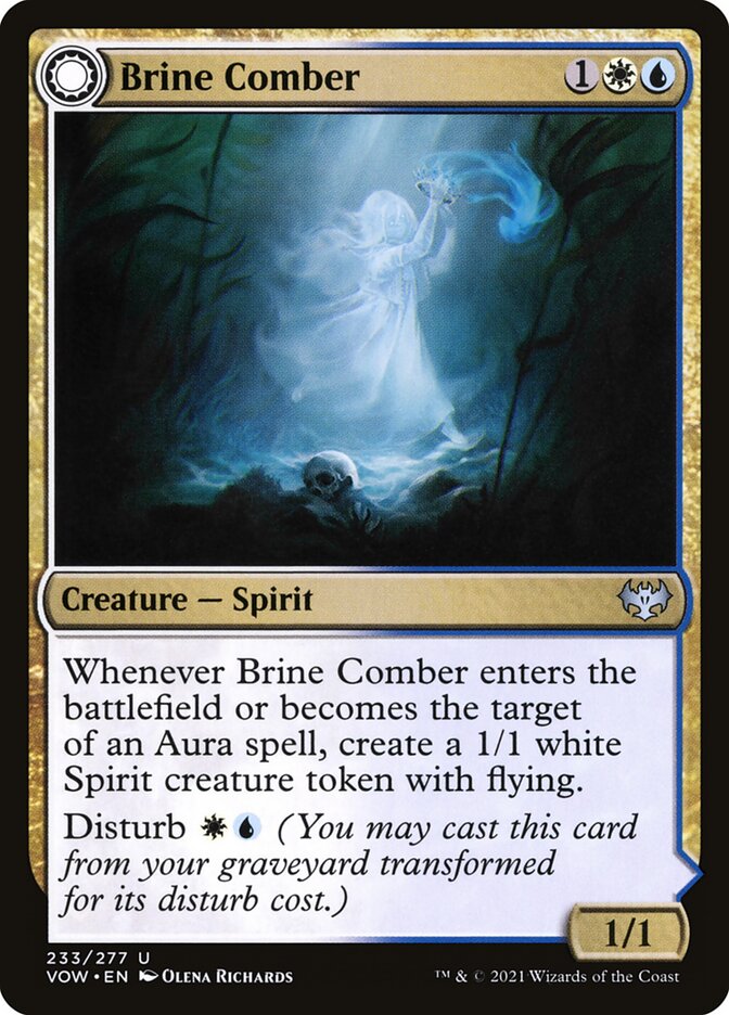 Brine Comber // Brinebound Gift – Uncommon Magic: The Gathering card from Innistrad: Crimson Vow (#233)