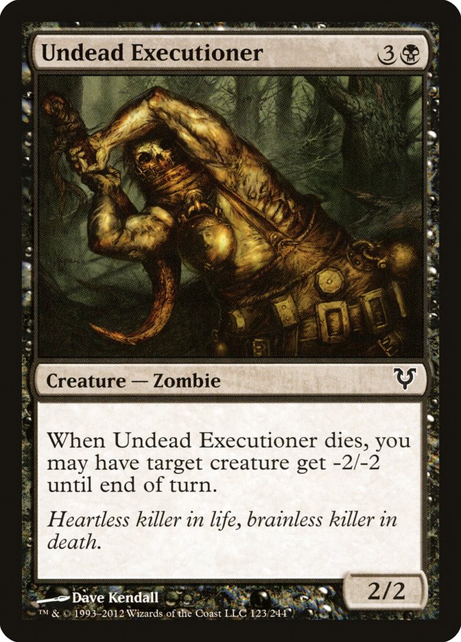 Undead Executioner – Common Magic: The Gathering card from Avacyn Restored (#123)