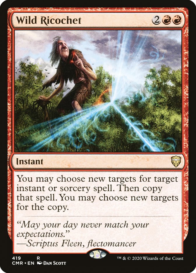 Wild Ricochet – Rare Magic: The Gathering card from Commander Legends (#419)
