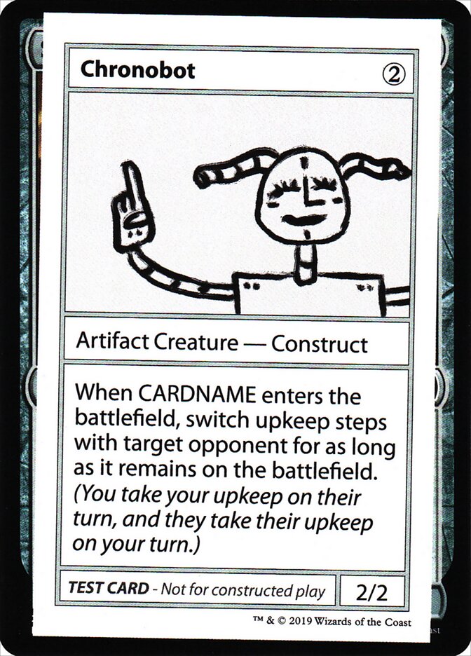 Chronobot – Rare Magic: The Gathering card from Mystery Booster Playtest Cards 2021 (#105)