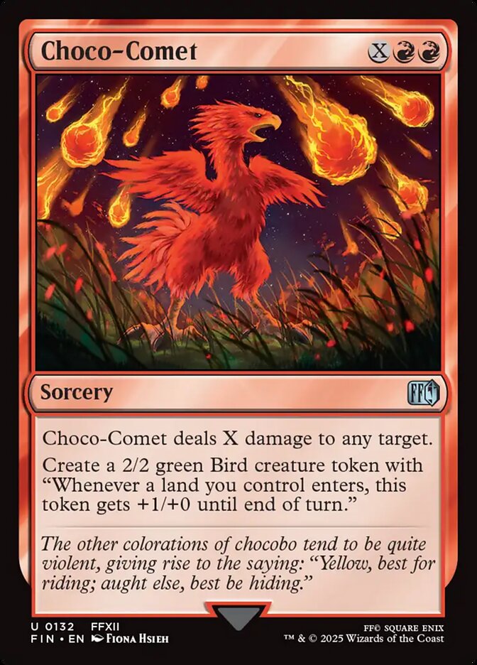 Choco-Comet – Uncommon Magic: The Gathering card from Final Fantasy (#132)
