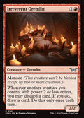 Irreverent Gremlin – Uncommon Magic: The Gathering card from Duskmourn: House of Horror (#142)